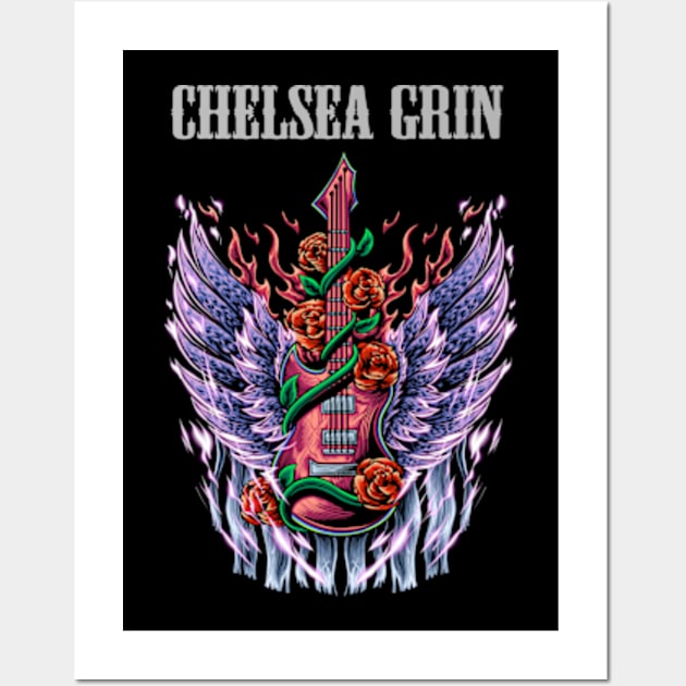 CHELSEA GRIN BAND Wall Art by citrus_sizzle